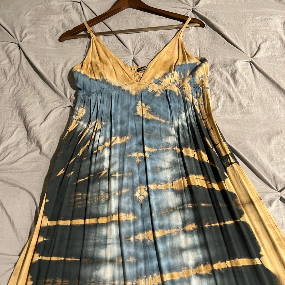 Earthbound tie-dye maxi dress